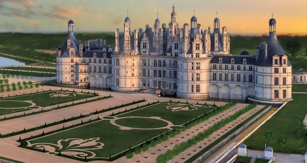 Chambord retrouve ses jardins à la française du 18eme siècle : Ouverture au public depuis le 20 Mars 2017