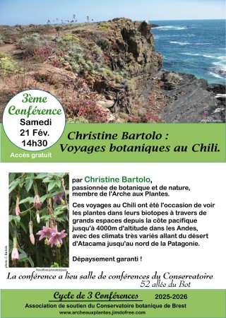 Voyages botaniques au Chili par Christine Bartolo