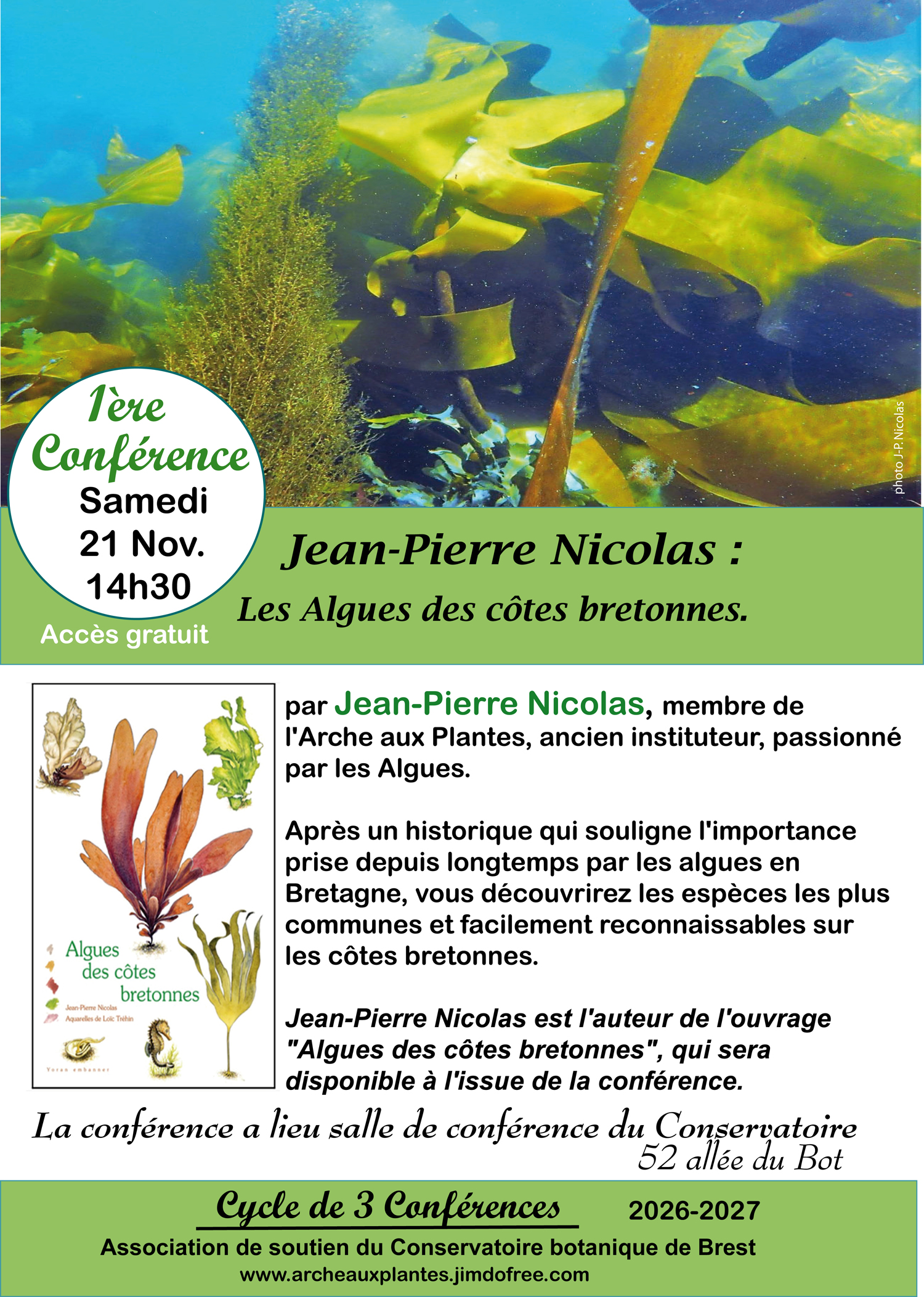 Les Algues des côtes bretonnes par Jean-Pierre Nicolas