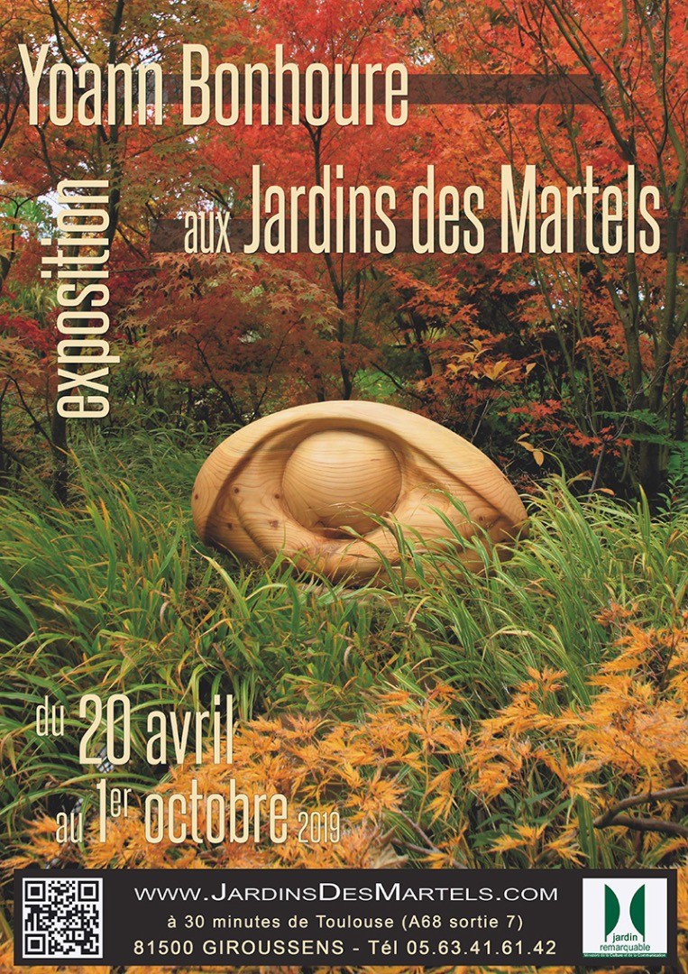 Yoann Bonhoure expose aux Jardins des Martels