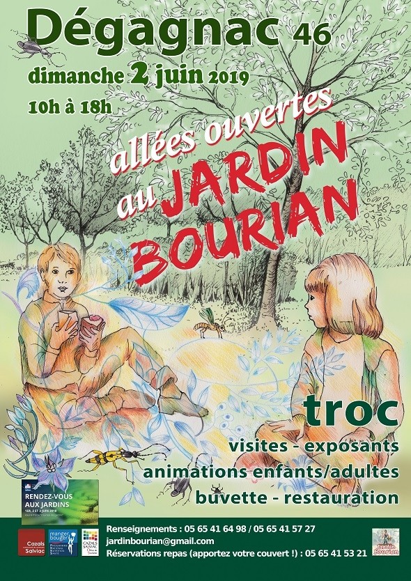 Allées ouvertes au Jardin Bourians