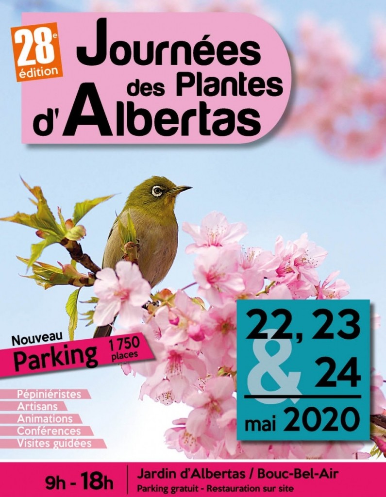 Les 22, 23 et 24 mai 2020 : 28e édition des Journées des Plantes d’Albertas