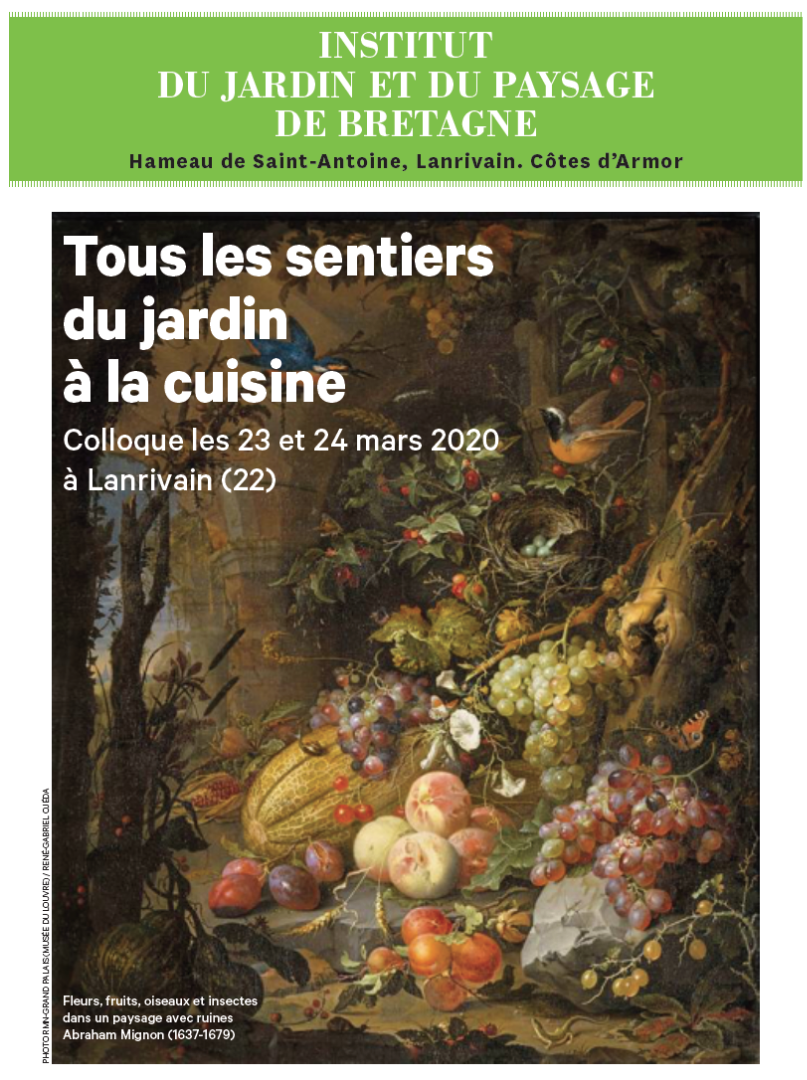 Colloque "Tous les sentiers du jardin à la cuisine"