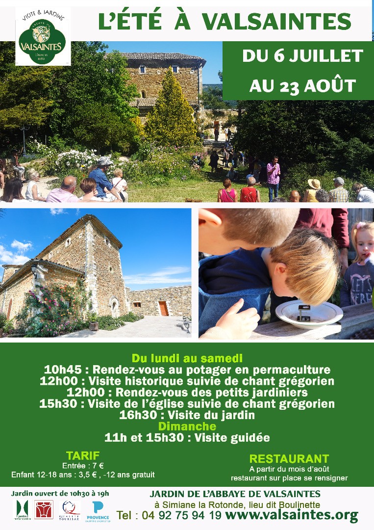 L'été au Jardin de l'abbaye de valsaintes