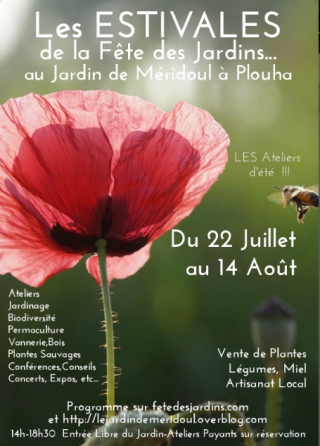 Les Estivales de la Fête des Jardins au jardin de Méridoul à Plouha