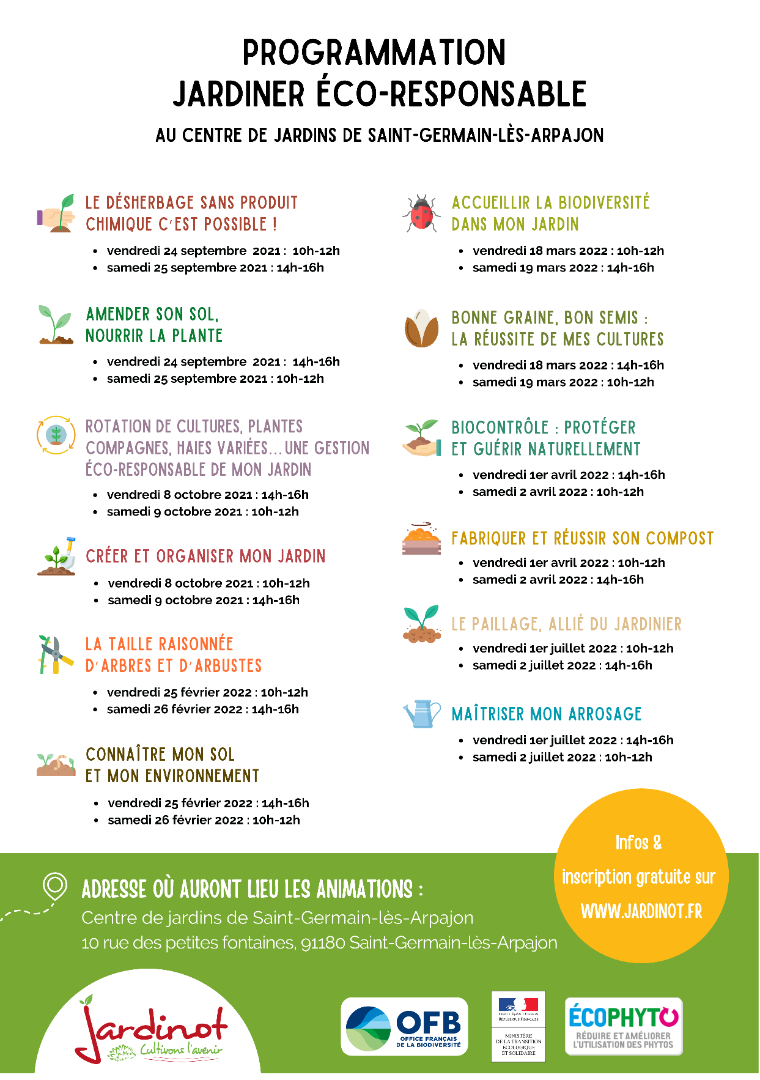 Jardinez Ecoresponsables à Saint-Germain-Lès-Arpajon !