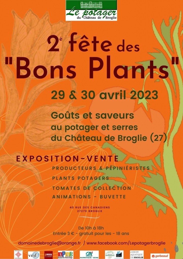 2eme FÊTE DES “BONS PLANTS” au  château de Broglie