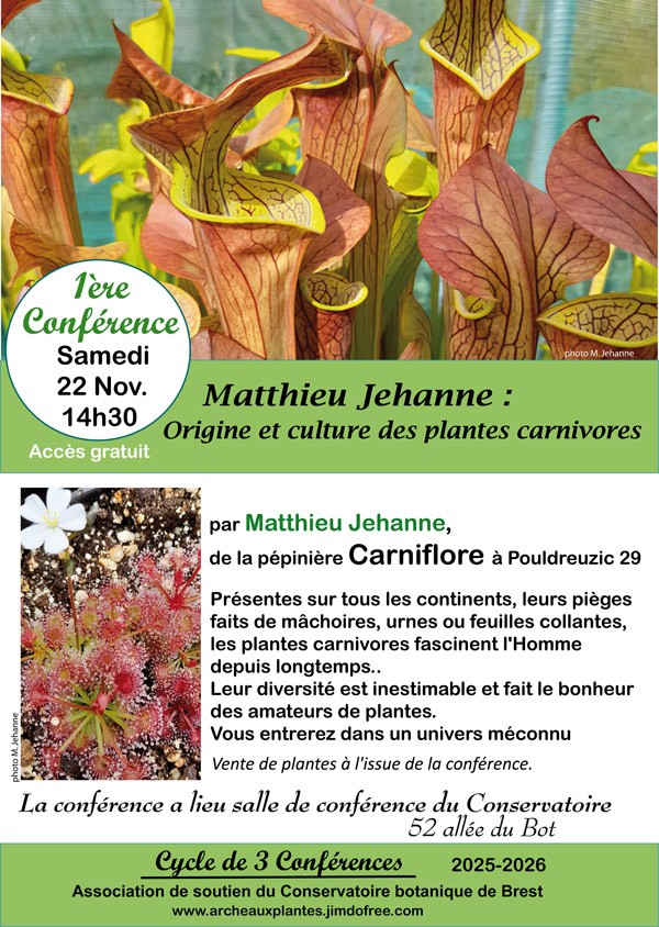 Origine et culture des Plantes carnivores par Matthieu Jehanne