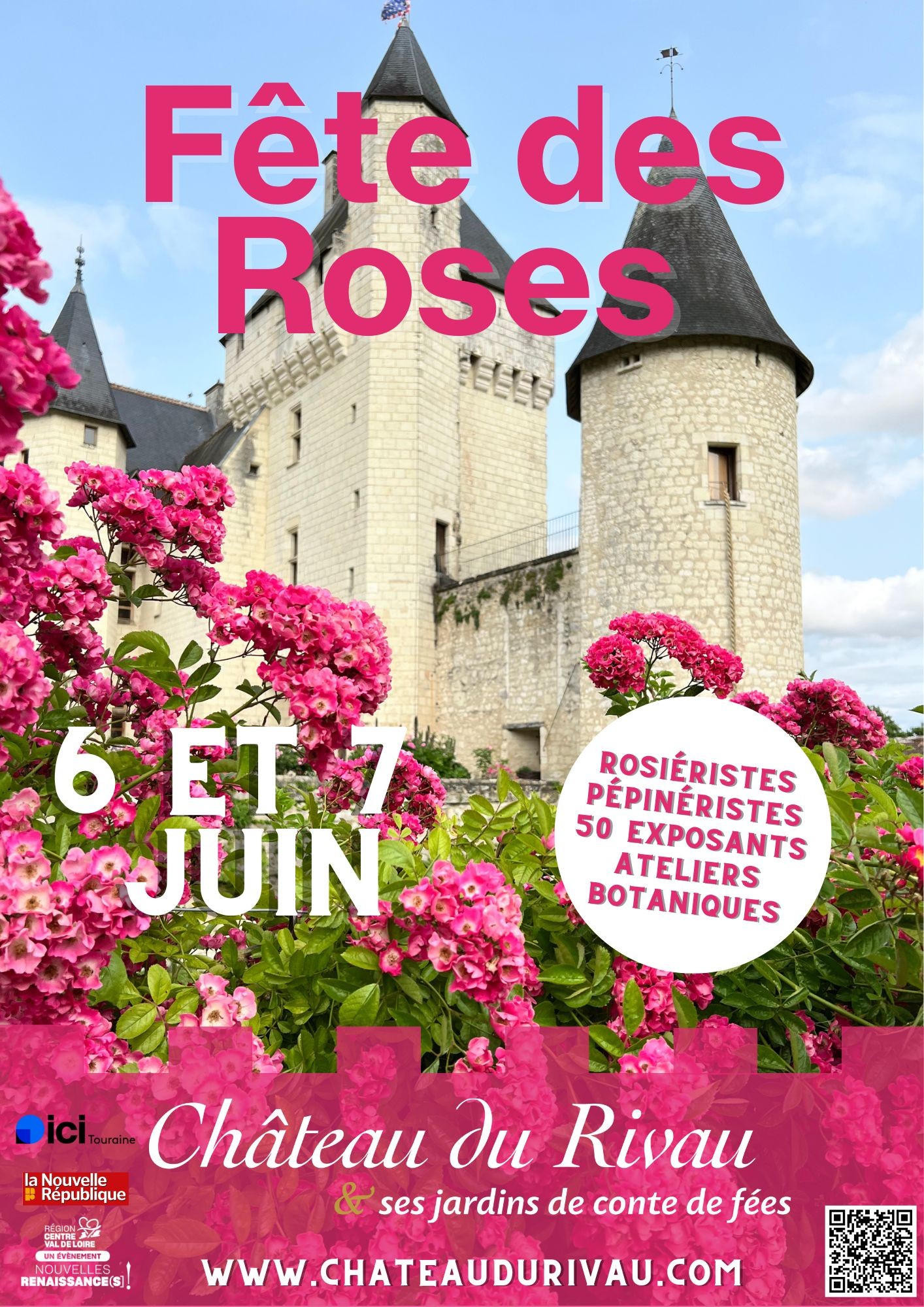 Fête des Roses au Château du Rivau (37) - Rendez-vous aux Jardins 2026