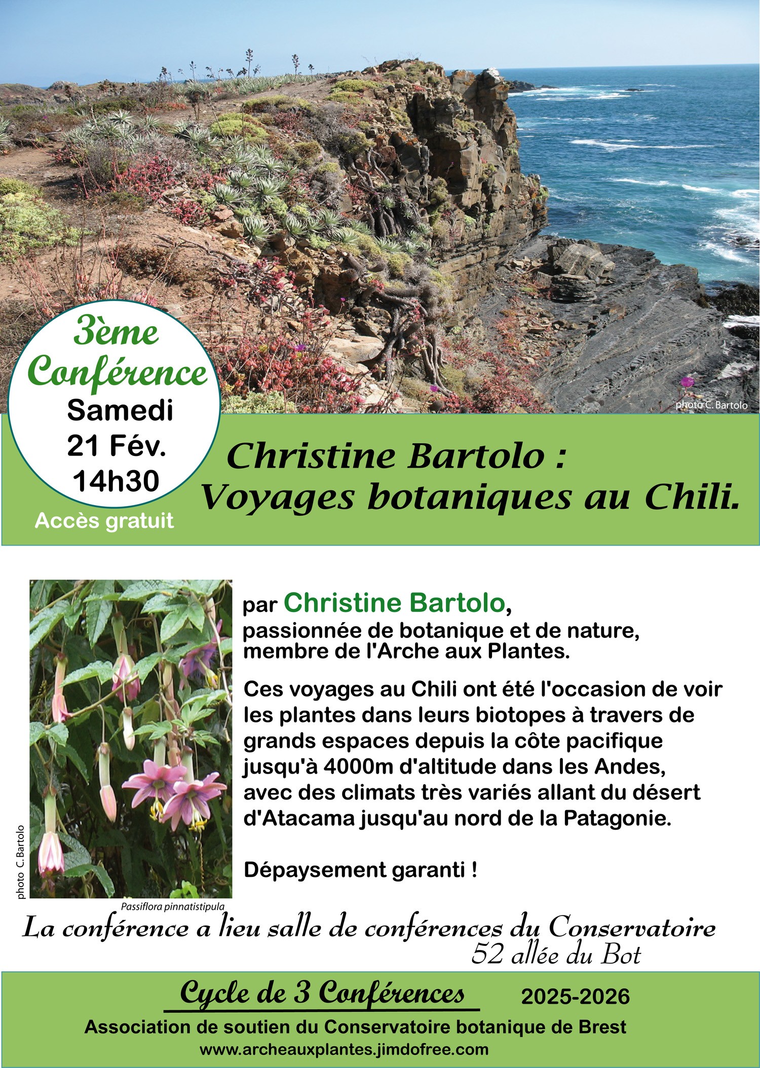 Voyages botaniques au Chili par Christine Bartolo