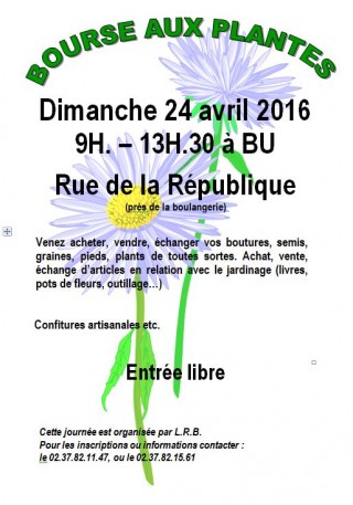 Bourse aux plantes