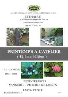 Venez fêter le retour du printemps à l'atelier ( 12 ème édition )