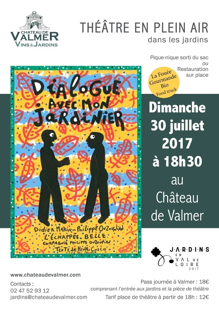 Soirée théâtrale « Dialogue avec mon jardinier» et pique-nique au Château de Valmer