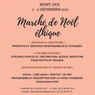 Marché de Noël éthique au domaine de Chanteloup :