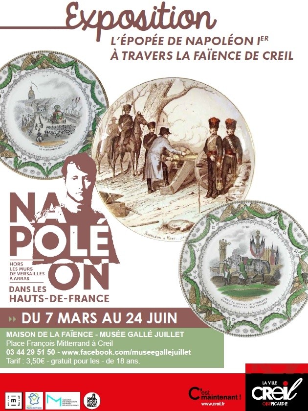 Exposition L'épopée de Napoléon Ier à travers les faïences de Creil